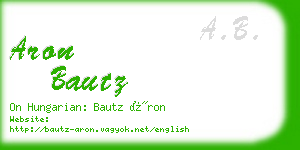 aron bautz business card